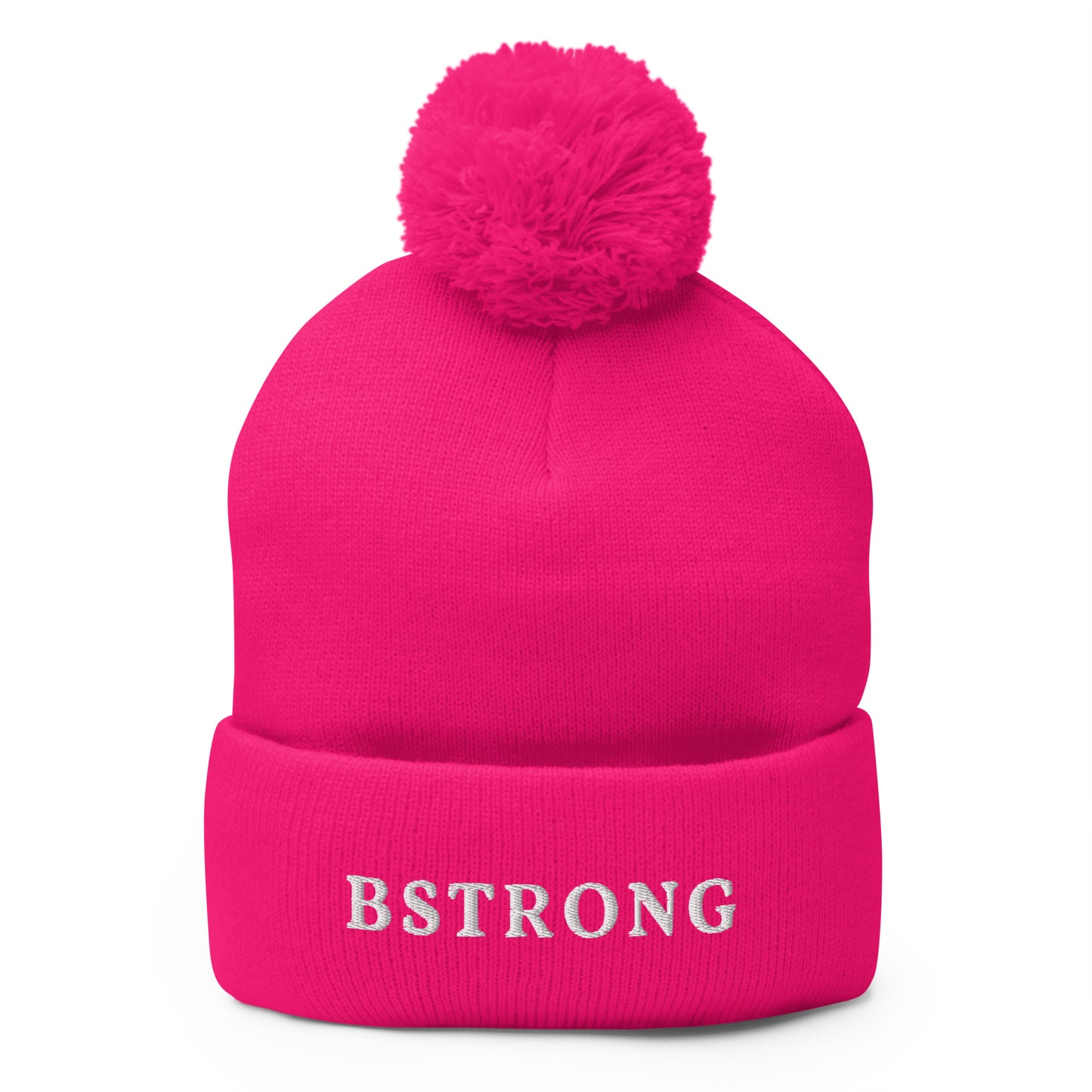 "BSTRONG"Pom-Pom Beanie