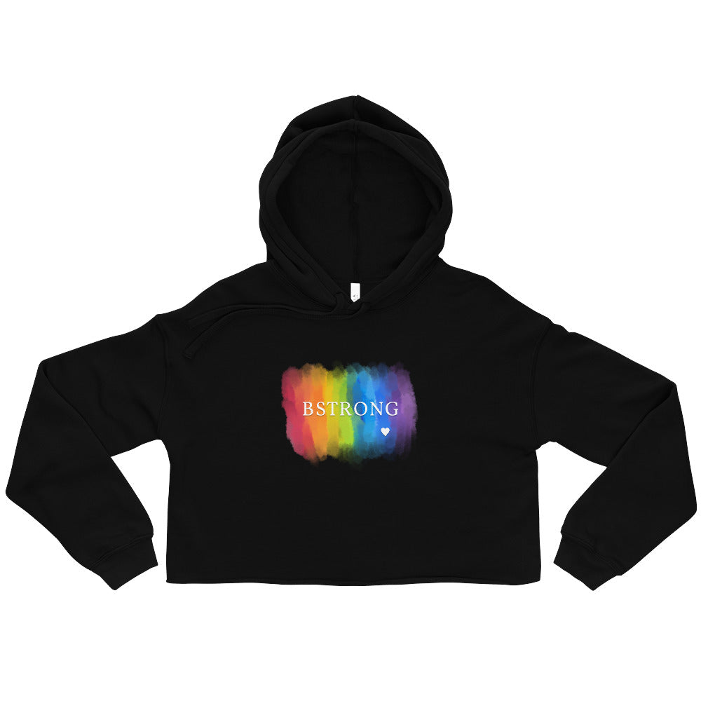 Love is Love BSTRONG Crop Hoodie